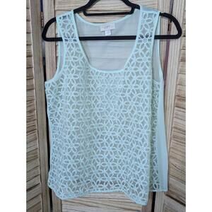 LOFT  green Tank top Large Petite